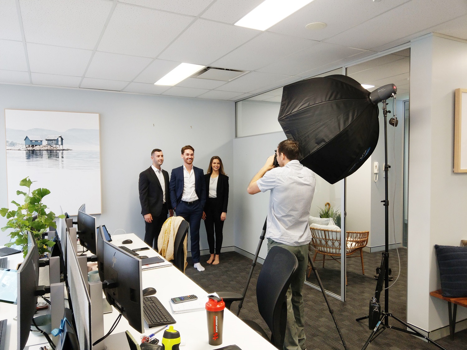 Corporate team photography behind the scenes in Norwest, Sydney.