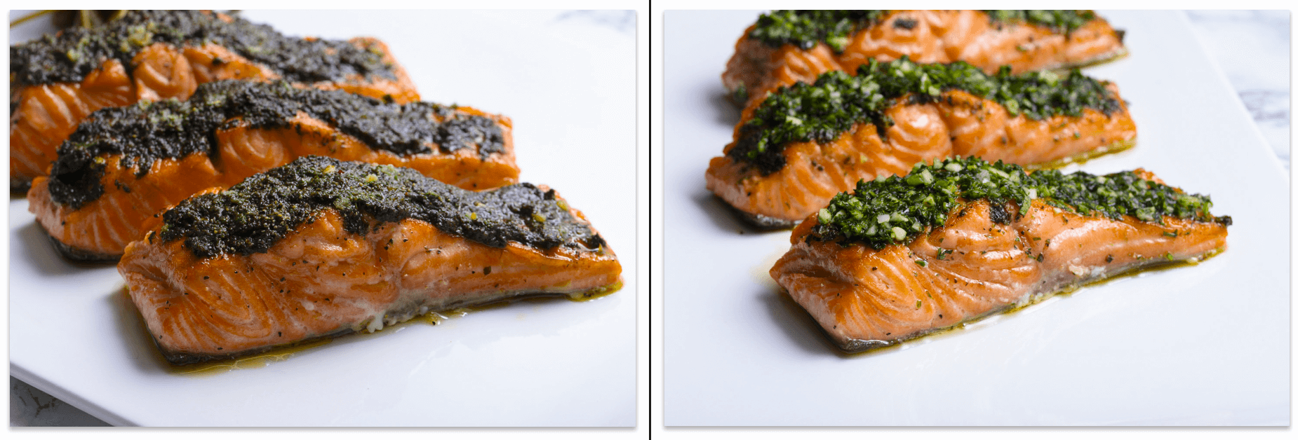 food photography styling makes a big difference to this salmon.